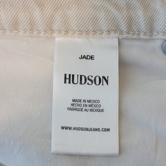 Hudson Jade Loose-Fit Straight Peyote Dip-Dye Jean Neutral Ombre Wash 31 - Picture 7 of 16